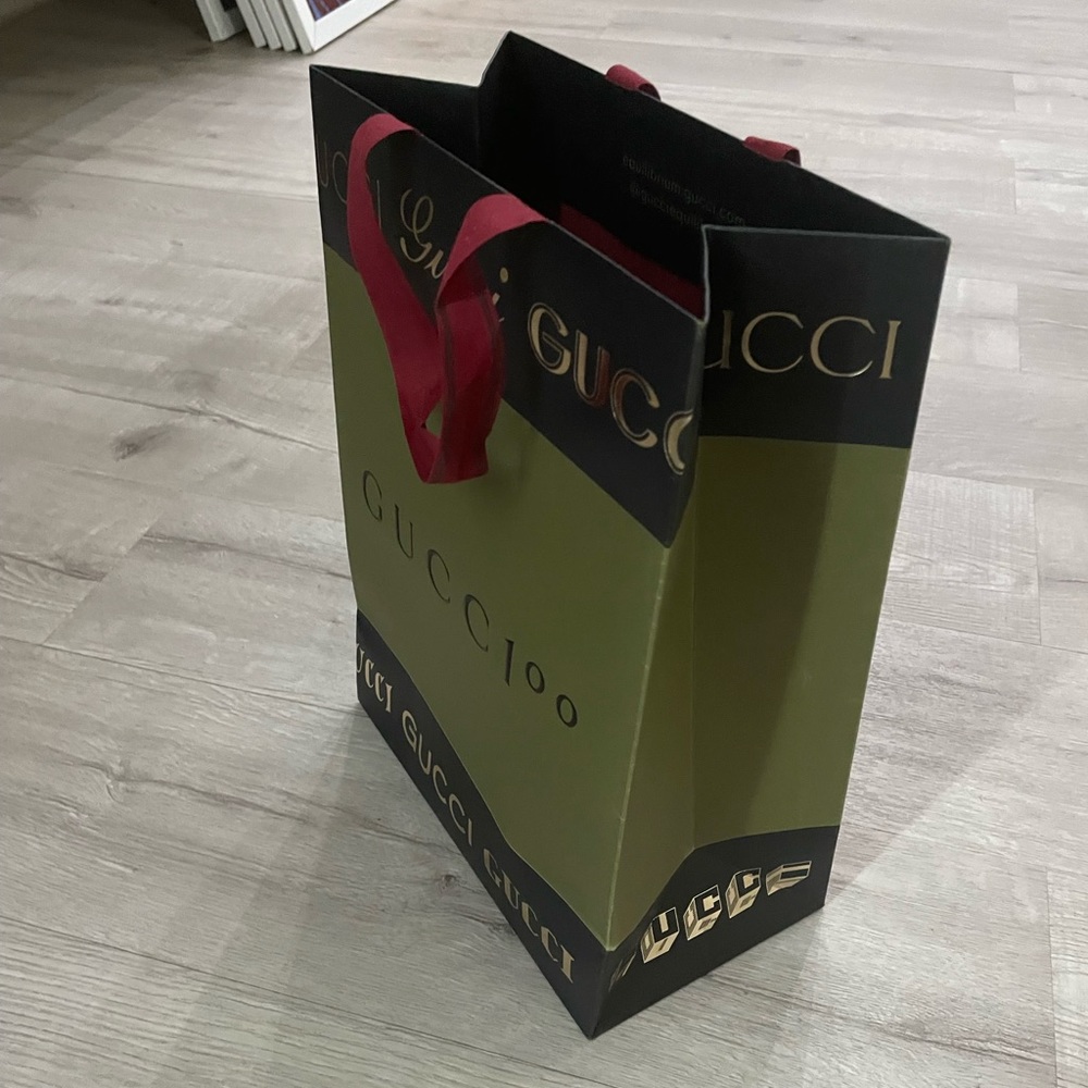 Gucci 100 Years Anniversary Special Edition Empty Paper Bag 13.50”x 10” x 5”